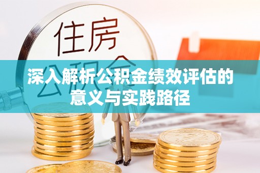 武宣深入解析公积金绩效评估的意义与实践路径