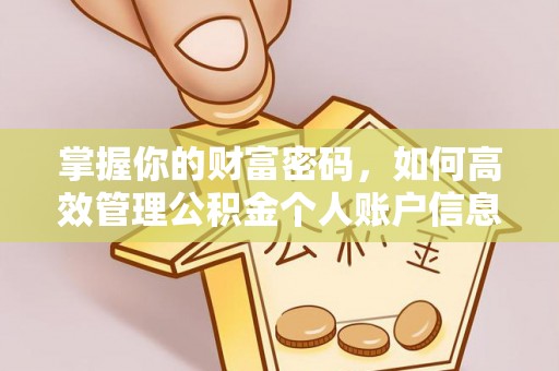 武宣掌握你的财富密码，如何高效管理公积金个人账户信息