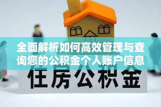 武宣全面解析如何高效管理与查询您的公积金个人账户信息